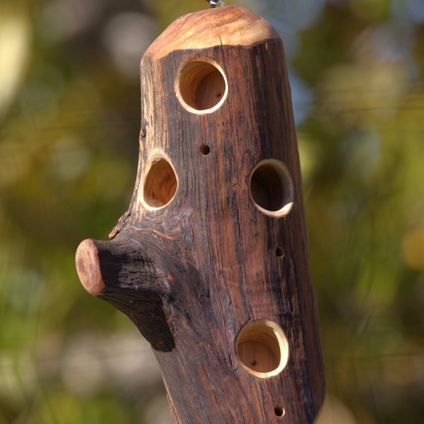 Suet/bark butter/Cedar log Suet feeder*Bark Butter suet feeder*natural hanging suet feeder*Natural Cedar Suet feeder