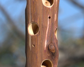 Custom Cedar Suet bird feeder