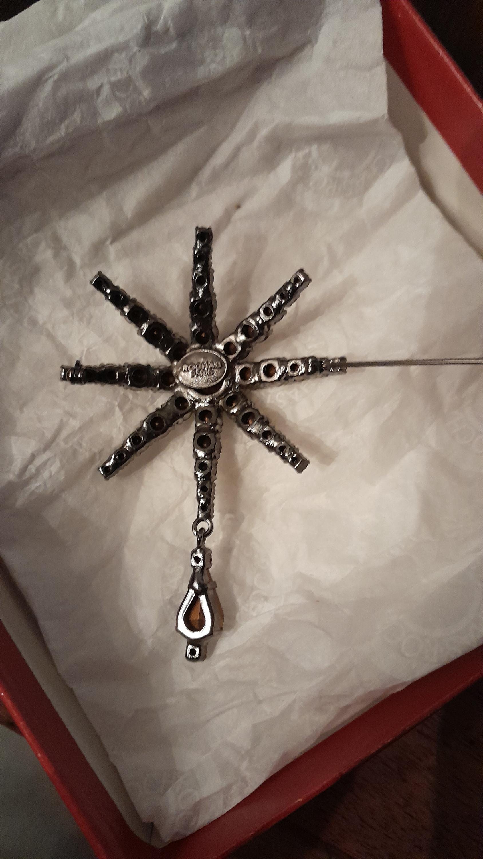ROCHAS PARIS ブローチ Brooch embelished with crystals - Rochas Official Website