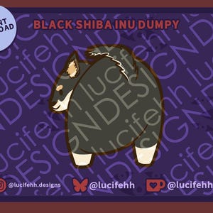 Black Shiba Inu Dumpy