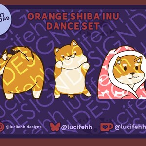 Orange Shiba Inu Dance Set [Dumpy, Blankie & Dance]