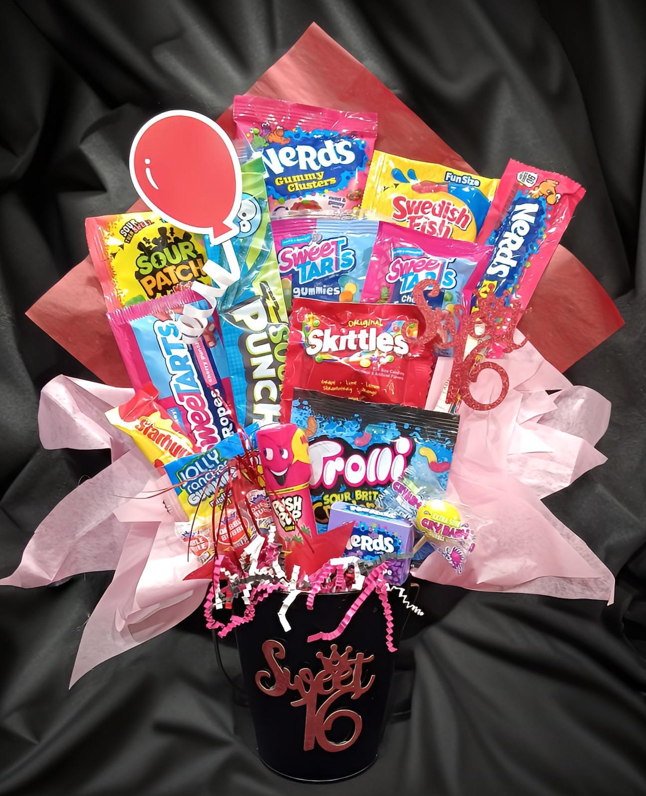 SWEET 16 GIFT, Sweet 16 Bouquet, Sweet 16, Sweet 16 Birthday, Teen Birthday, Sweet Sixteen Gift, Sweet 16 Candy Gram, Birthday Gift