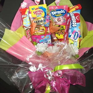 CANDY BOUQUET, Candy Gram, Candy Gift, Teen Birthday Gift, Girls Birthday Gift, Kids Get Well, Recital Gift, Get Well Gift, Anniversary Gift