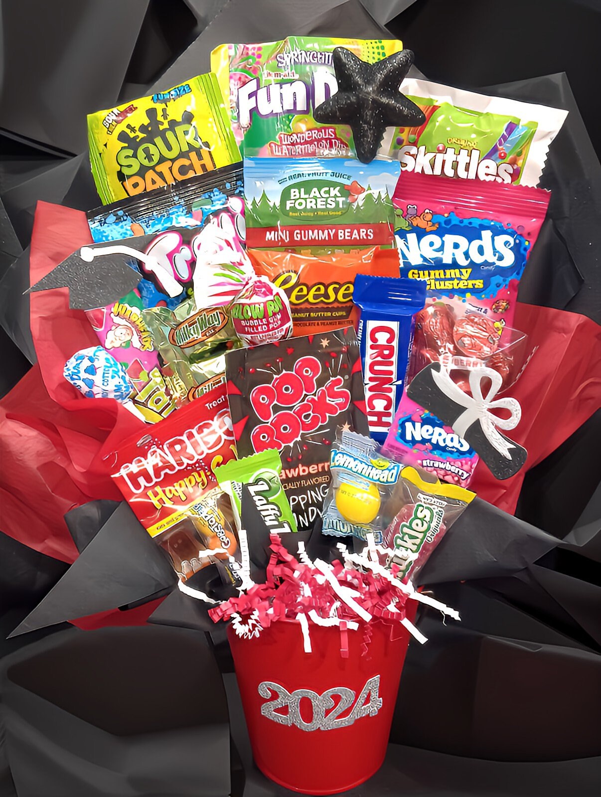 GRADUATION CANDY BOUQUET, Graduation Gift Graduation Candy Gram ...