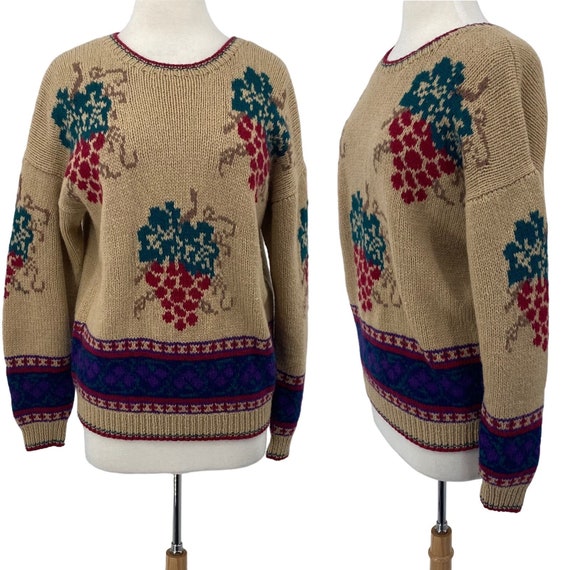 Vintage SKYR Shetland Wool Sweater Crewneck Pullo… - image 1