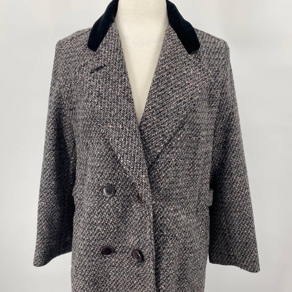 Vintage Miss Abbmoor Wool Tweed Coat Double Breas… - image 3