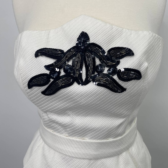 Vintage Csandra Dress Made in Paris France Beaded… - image 2