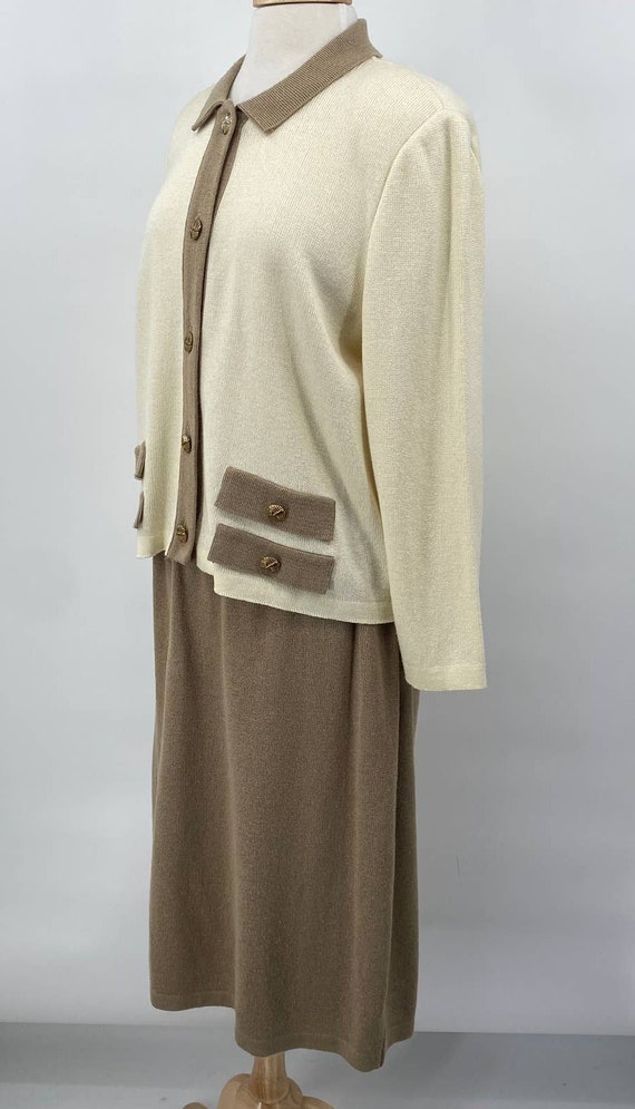 Vintage Mita 2 Piece Knit Cardigan & Skirt Set Ma… - image 7