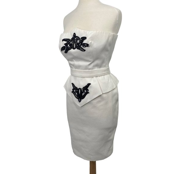 Vintage Csandra Dress Made in Paris France Beaded… - image 5
