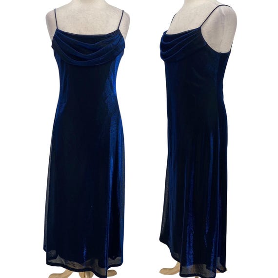 blue mesh maxi dress Aliki Night Black Mesh Maxi Dress