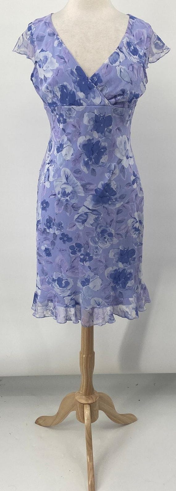city triangles purple dress Vintage 90's Y2K City Triangles Purple Halter Neck Dress Size 5 Prom Party  Club