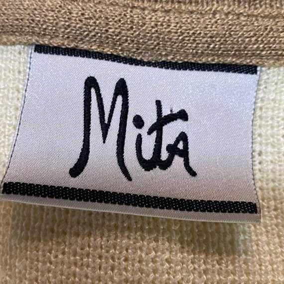 Vintage Mita 2 Piece Knit Cardigan & Skirt Set Ma… - image 9