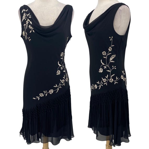 alex evenings cowl neck dress Alex Evenings Women's Long Cowl Neck A-Line Dress, Navy, 6 main image 1