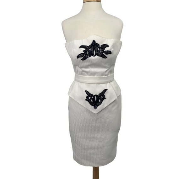 Vintage Csandra Dress Made in Paris France Beaded… - image 3