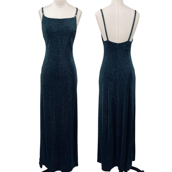 chinese dress ladies Vintage All That Jazz Blue & Navy Floral Sleeveless Maxi Dress