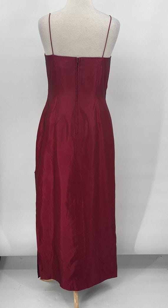 Vintage 90s JS Collections Pleated Gown Ruched Sp… - image 8