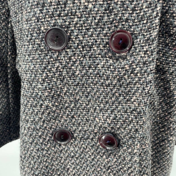 Vintage Miss Abbmoor Wool Tweed Coat Double Breas… - image 4