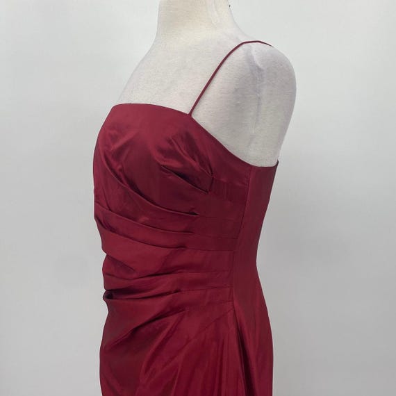 Vintage 90s JS Collections Pleated Gown Ruched Sp… - image 4