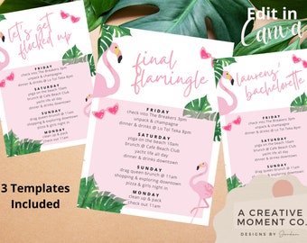 Flamingo Bachelorette Einladung Vorlage, Flock It Einladung, tropische Bachelorette, Strand Bachelorette, Mexiko Bachelorette DIY, Finale Fl