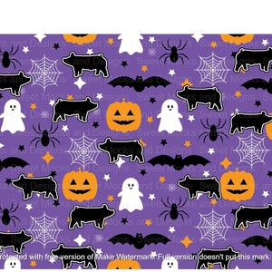 Show Pig Seamless, Instant Digital Design, Png, Stock show Png, livestock, Show Pig Png