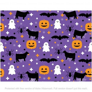 Show cattle seamless, instant digital design, png, jpg, stock show, livestock, showing