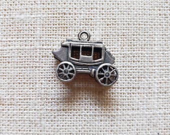 Sterling Silver Vintage Stagecoach Charm