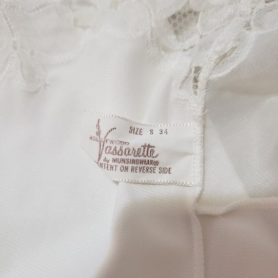 White Vintage Hollywood Vassarette Slip - image 8