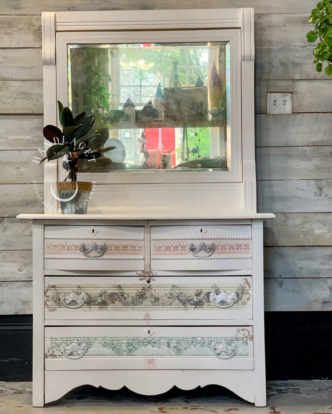 SOLD Antique Dresser With Mirror - Etsy