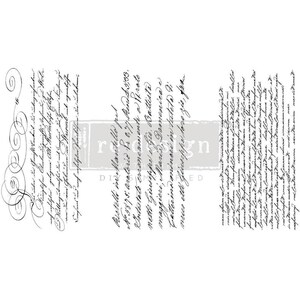 Mini Small Transfers – Secret Letter – 3 sheets, 6″x12″