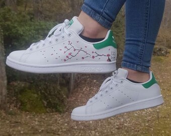 adidas gazelle silver green womens Women's adidas Stan Smith Shoes Hello Kitty