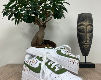 Bakset NIKE AF1 personnalisée, Custom "Africa"