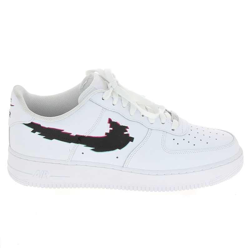 Custom Sneaker Custom Nike AF1 glitch Effect | Etsy
