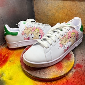 adidas gazelle silver green womens Gum Paste Baby Boy Shoes with Buttons Cake Topper – Adry's Sweet Art main image 1