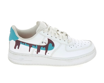 Basket NIKE AF1 personnalisée, custom "Wine"