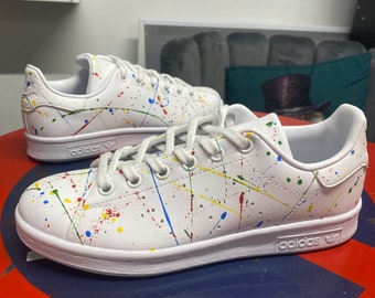 Basket ADIDAS Stan Smith personnalisé, custom "SPLASH"