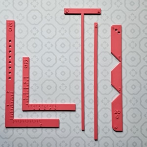 Kit de ferramentas padrão - Conjunto de ferramentas para encadernação, scrapbooking e cartonagem