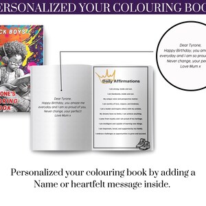 Black Younger Boys Colouring Book
