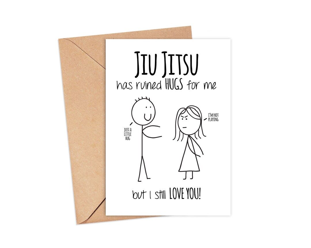 Jiu Jitsu Has Ruined Hugs for Me but I Still Love You. Etsy