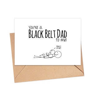 Black Belt Dad Card