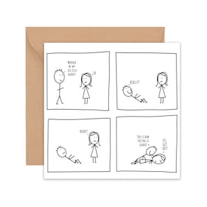 Grappige jiu-jitsu-buddykaart