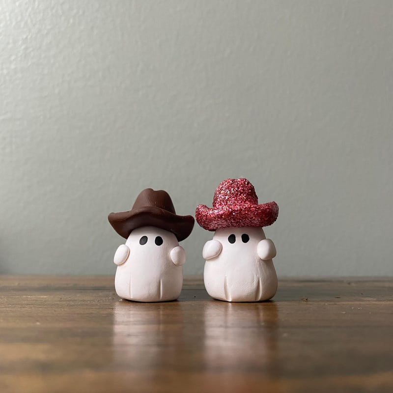 Ghost With Cowboy Hat - Etsy
