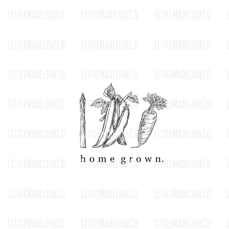 Home Grown PNG, JPG, SVG Etsy