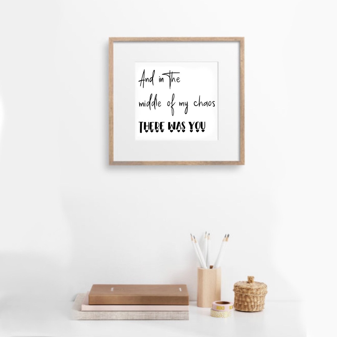There Was You Printable Meaningful Wall Art Etsy