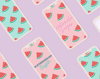 Ensemble de pastèque de 4 fonds d’écran de téléphone | | de téléchargement numérique Rose & Bleu Fond d’écran Écran de verrouillage Android iPhone Google Pixel