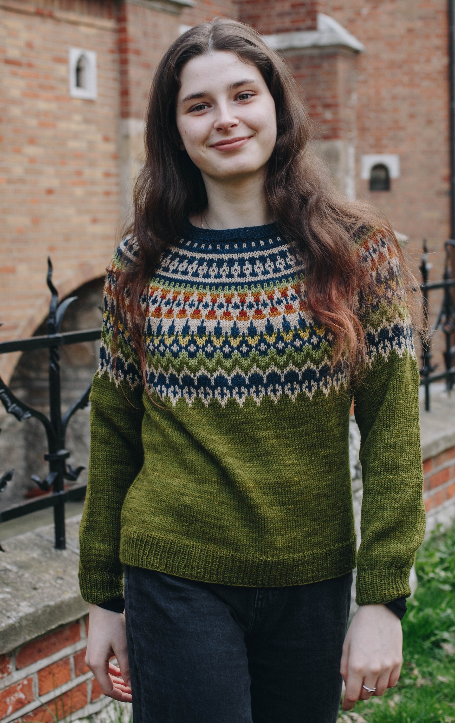 Sweater KNITTING PATTERN - Fair Isle Stranded Colorwork Yoke Sweater KNITTING PATTERN - Fair Isle Stranded Colorwork Yoke