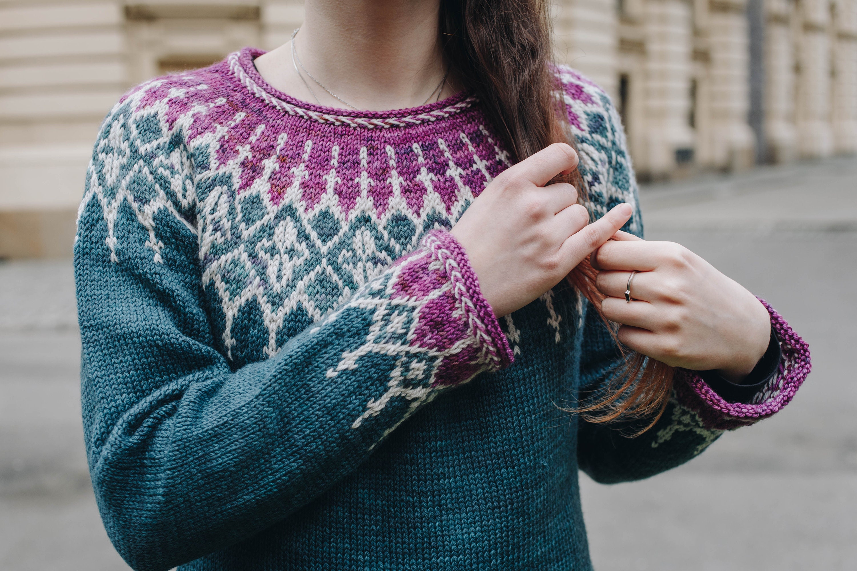 Latvian Sweater KNITTING PATTERN Fair Isle Stranded Colorwork Yoke Pullover, Easy Knit Pattern, Top Down Seamless, PDF Instant Download - Etsy Latvian Sweater KNITTING PATTERN Fair Isle Stranded Colorwork Yoke Pullover, Easy Knit Pattern, Top Down Seamless, PDF Instant Download - Etsy