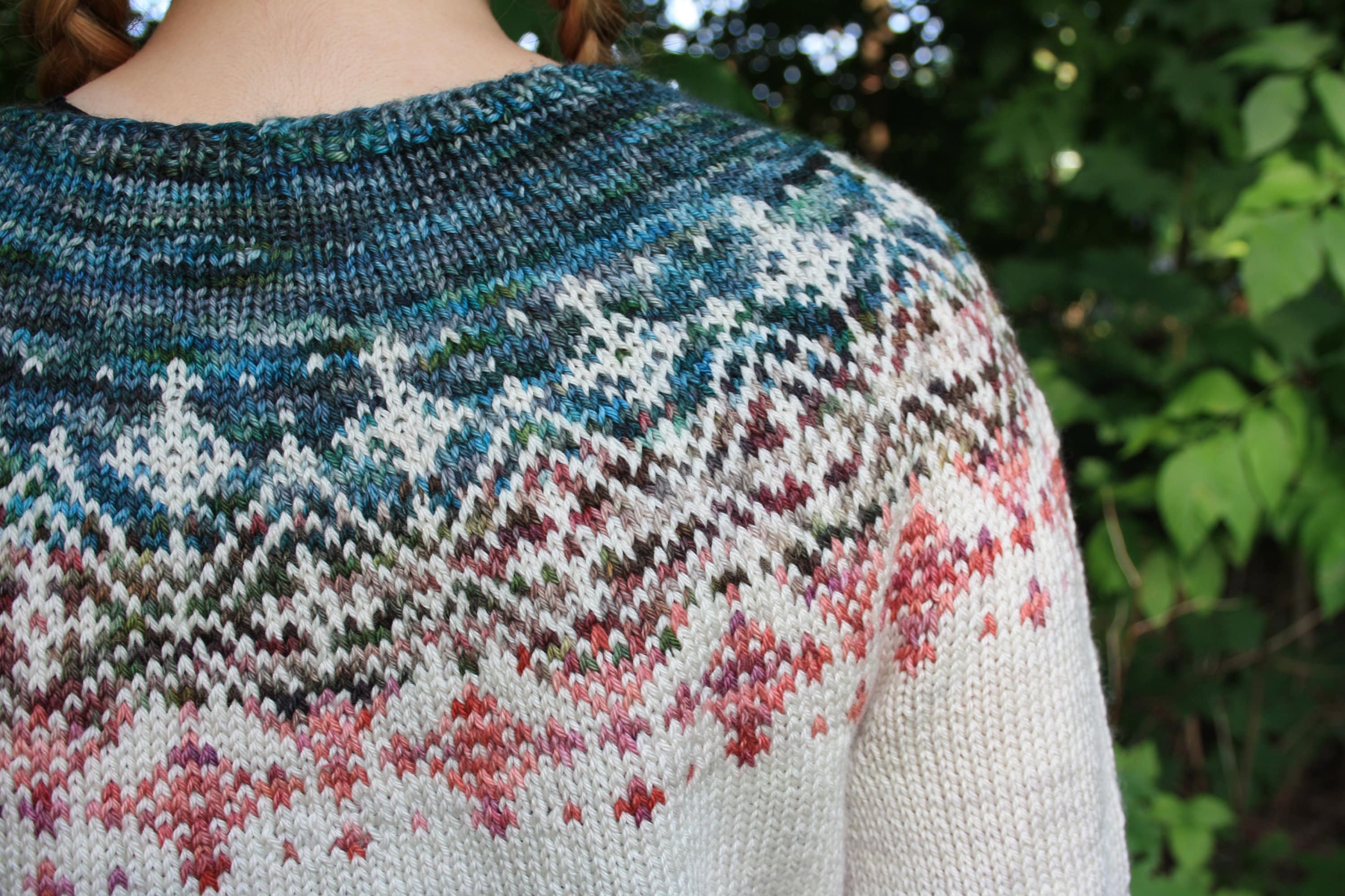 Knit Pullover Pattern Sweater Knitting Pattern: Top Down Knit Pullover, Fair Isle Knit (PDF ...
