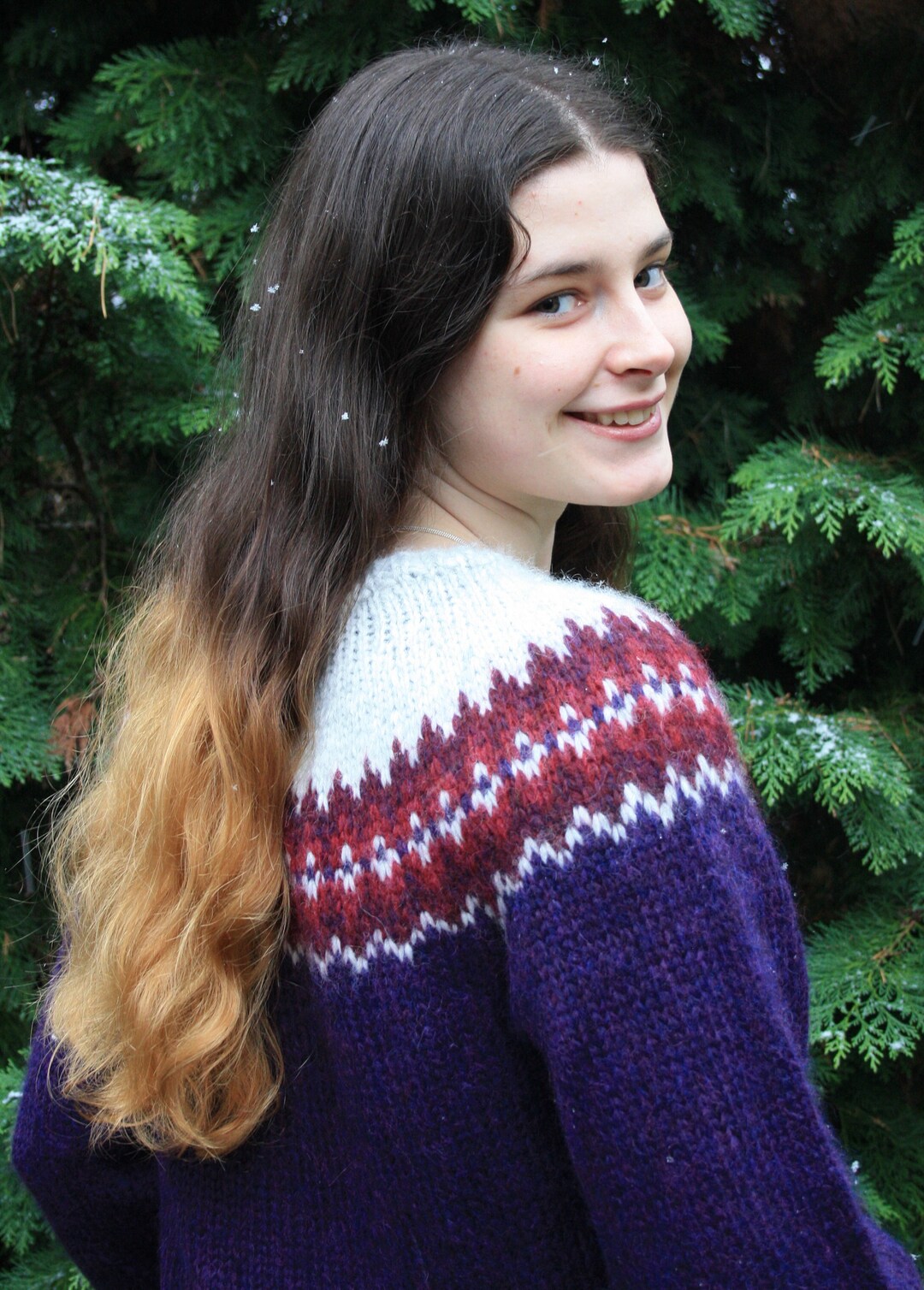 Caridgan KNITTING PATTERN Stranded Colorwork Yoke Sweater, Cardigan Pattern, Easy Pattern, Top