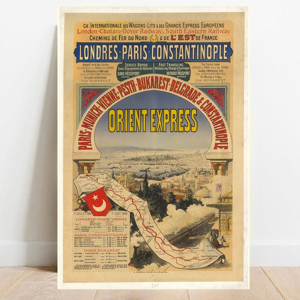Affiche Orient express 1888