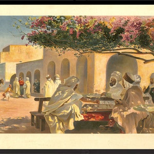 Biskra - De Kahona om 12.00 uur - 1920 (oriëntalist)